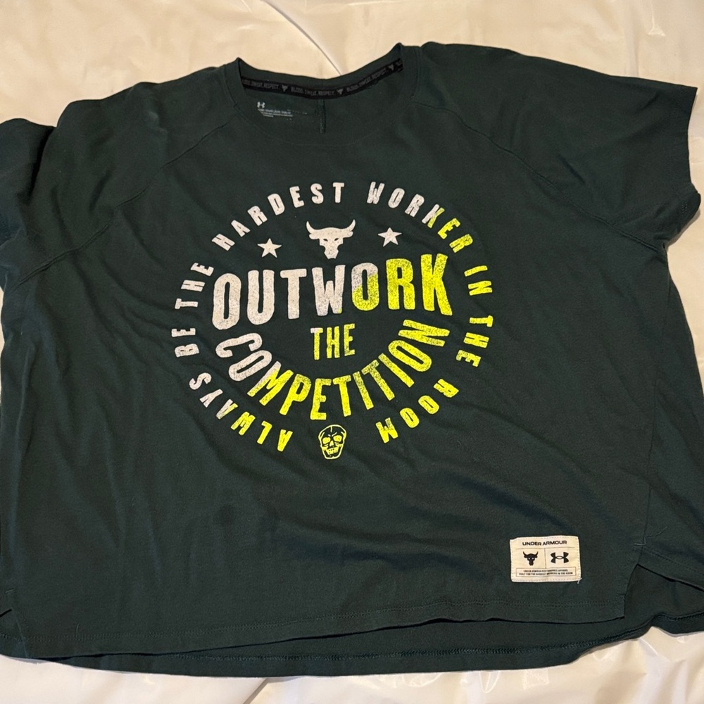 Under Armour Dark Green Motivational Tee